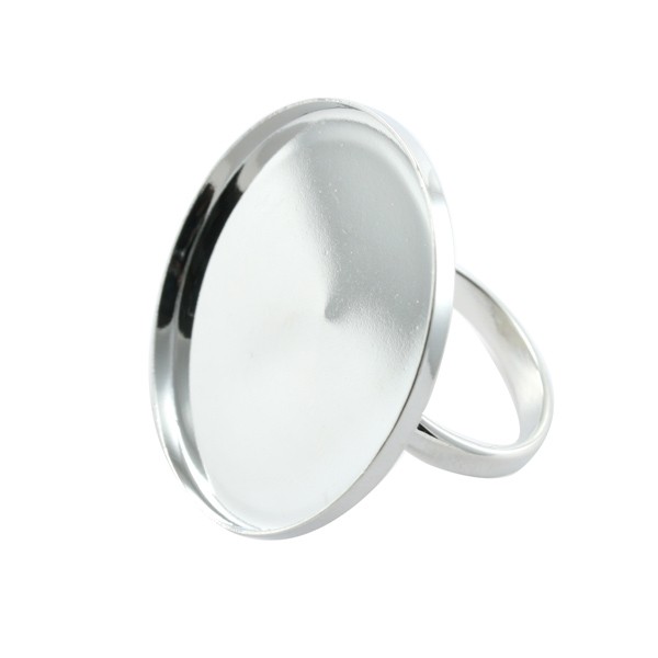 Code: 2310025    --- Bague plateau 30mmx2mm. Argente---