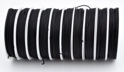 Code: D09175    --- Soie 1mmx10m. Noir---