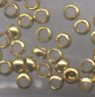 Code: JBB003    --- Perles A ecraser dorees +-2mm.---