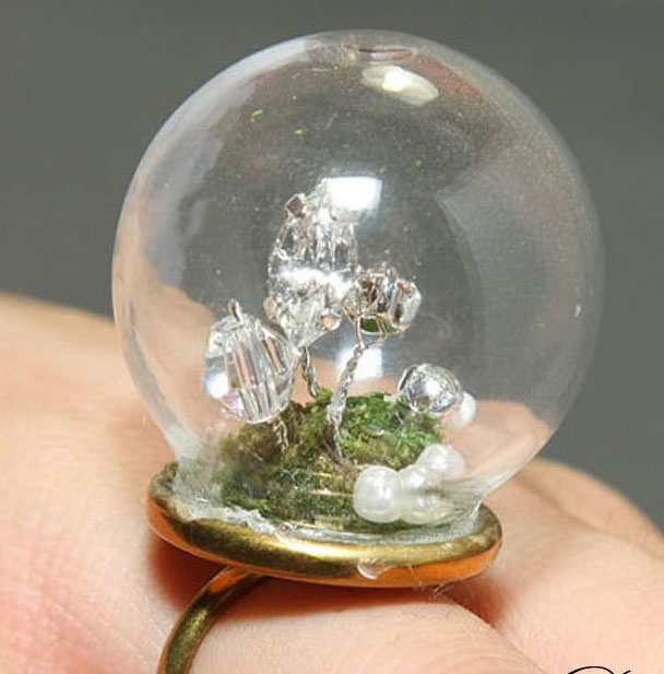 Code: AQUARIUM    --- Boule creuse verre  30x20---