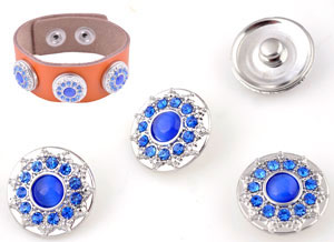 Code: D16154 (BP. DoubleBeads Verre et strass. Bleu) 
