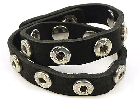 Code: J01723    --- EasyB. Bracelet 2 tours 43cm. Noir---