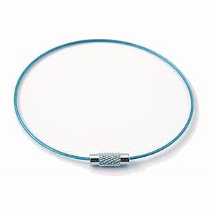 Code: 1083078    --- Tour 45cm. Cable  Turquoise 1mm + Fermoir---