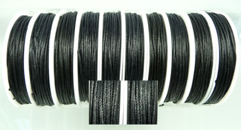 Code: D04620    --- Cordon de fart 1mm. Noir---