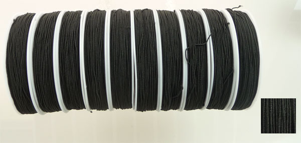 Code: D08570    --- Fil elastique 0.6mm. Noir---