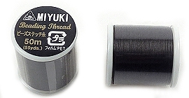Code: D14139    --- 50m. Miyuki Fil Nylon MNT-12, 330dtex. Noir---