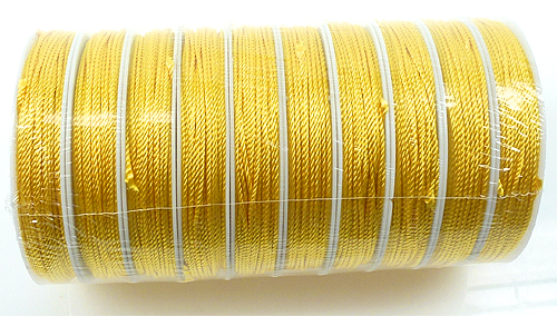 Code: D15072    --- Soie 12mx1,8mm. Jaune---