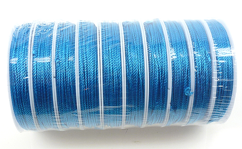 Code: D15076    --- Soie 12mx1,8mm. Bleu---