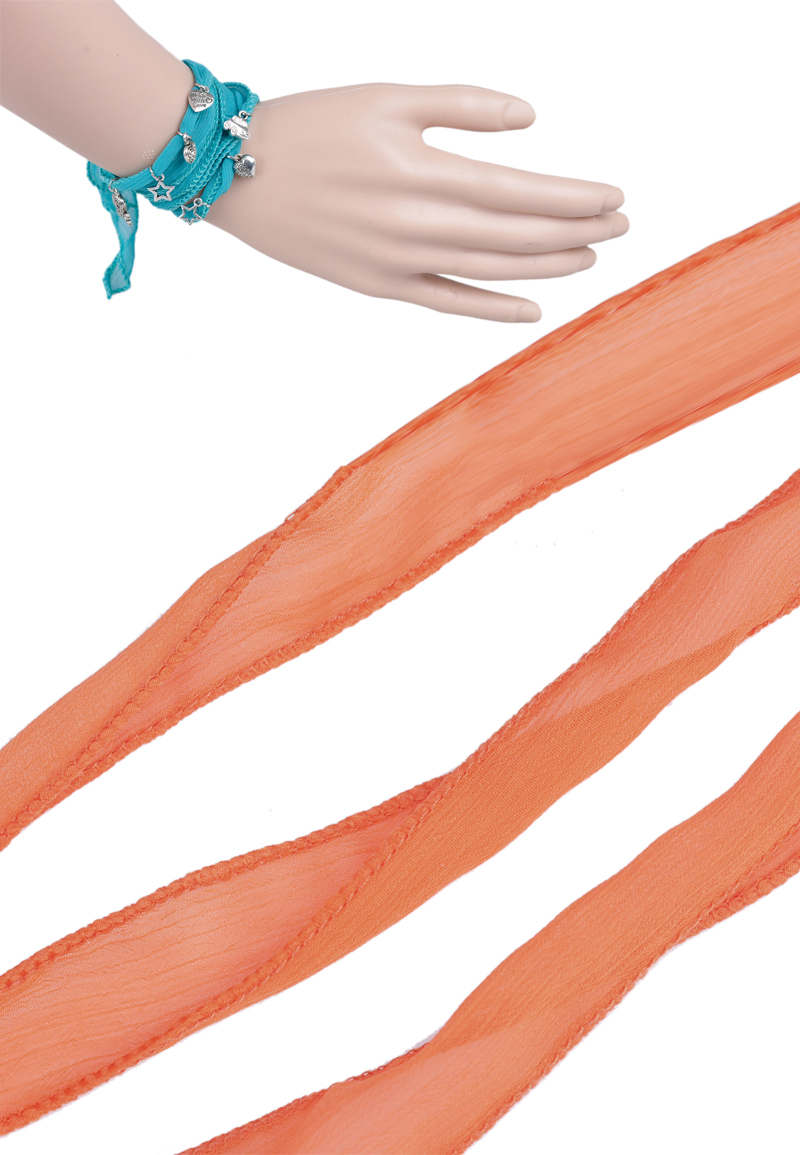 Code: D17754    --- Ruban Textile surfil L:100cm l: 30mm Orange---