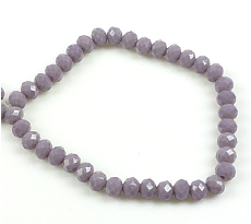 Code: D15850    --- Verre,Rondelle avec facettes  6x5mm Violet---