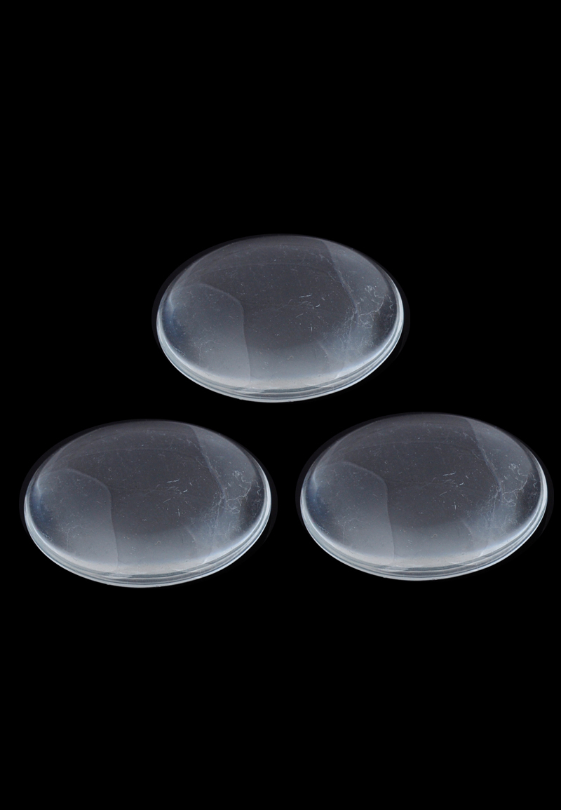 Code: D17479    --- Cabochon de verre, circulaires  25mm, 6mm grosseur Transparent---