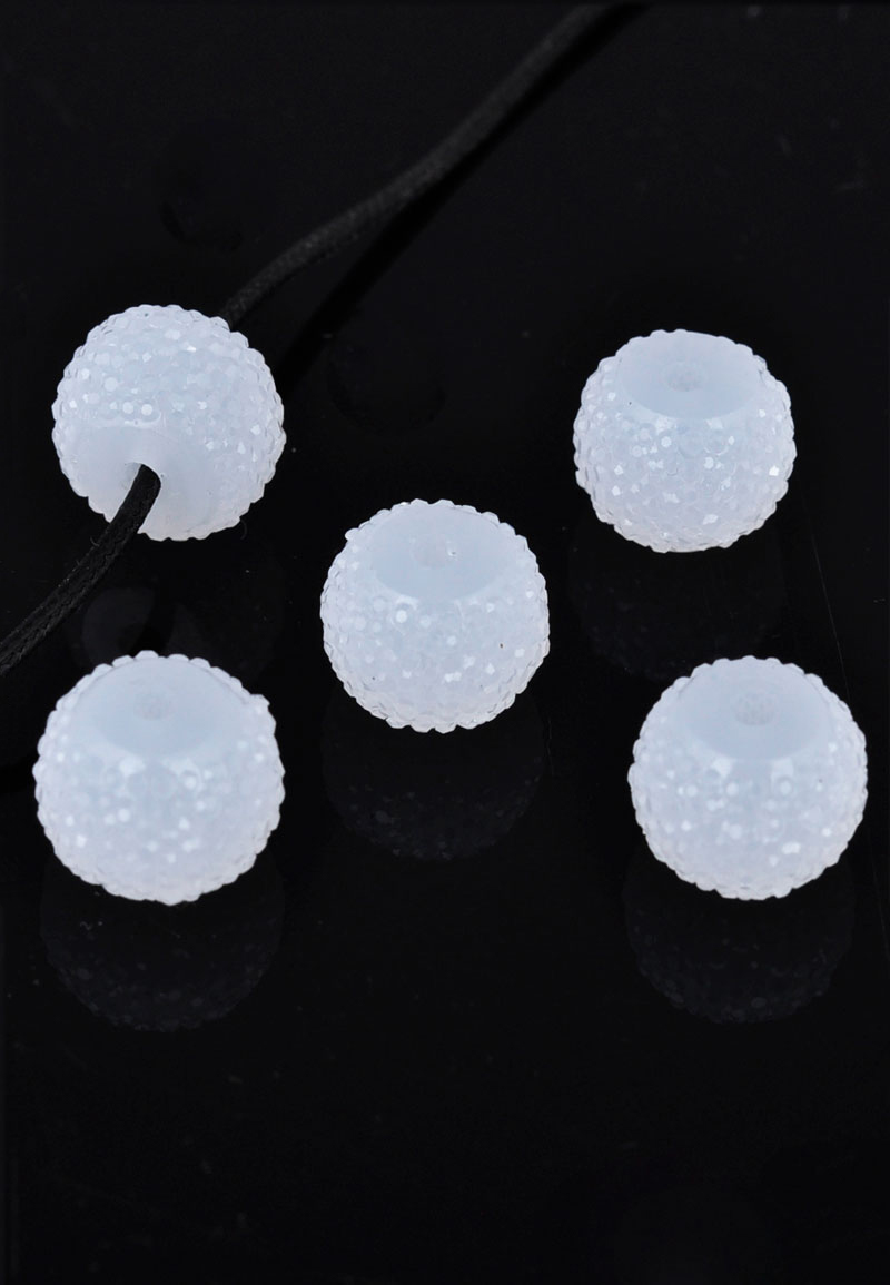Perles en matière synthétique, rondelle, avec éclat ± 12x9mm (trou ± 2mm). Couleur: Blanc Code: D17500 --- Synth. Rondelle Eclat 12x9mm Blanc---