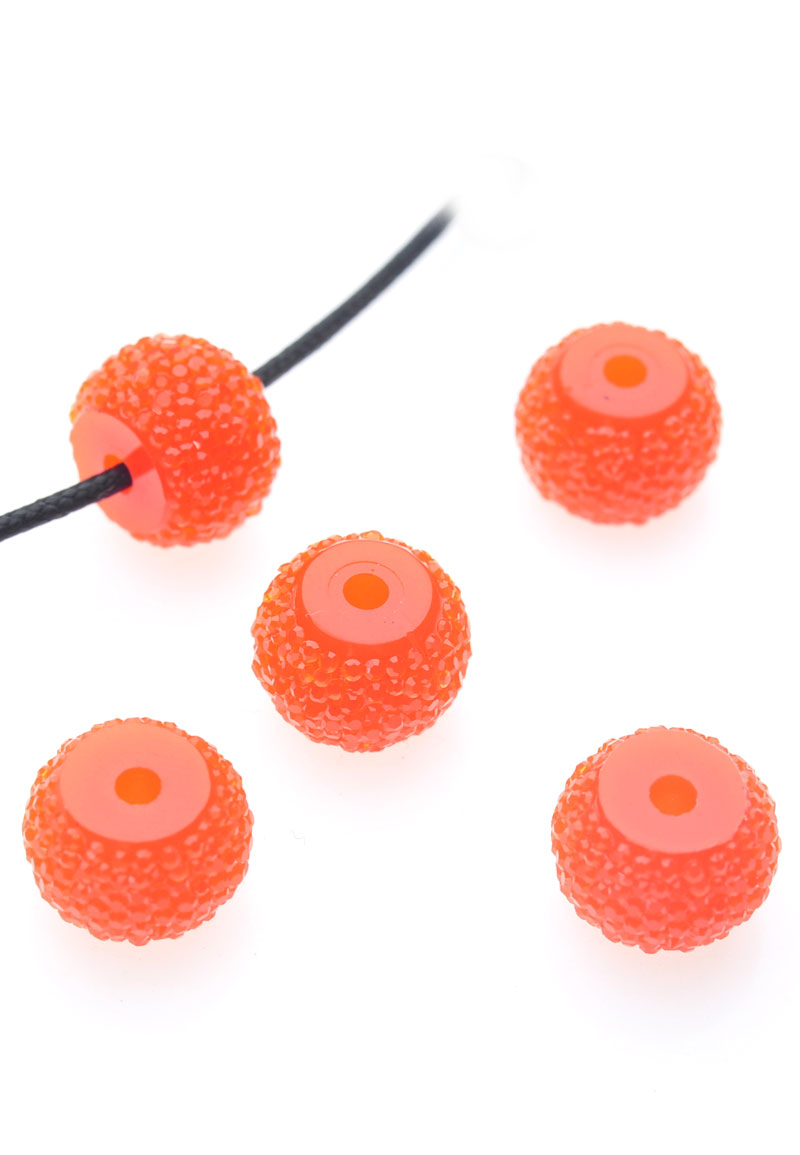 Perles en matière synthétique, rondelle, avec éclat ± 12x9mm (trou ± 2mm). Couleur: Orange Code: D17501 --- Synth. Rondelle Eclat 12x9mm Orange---
