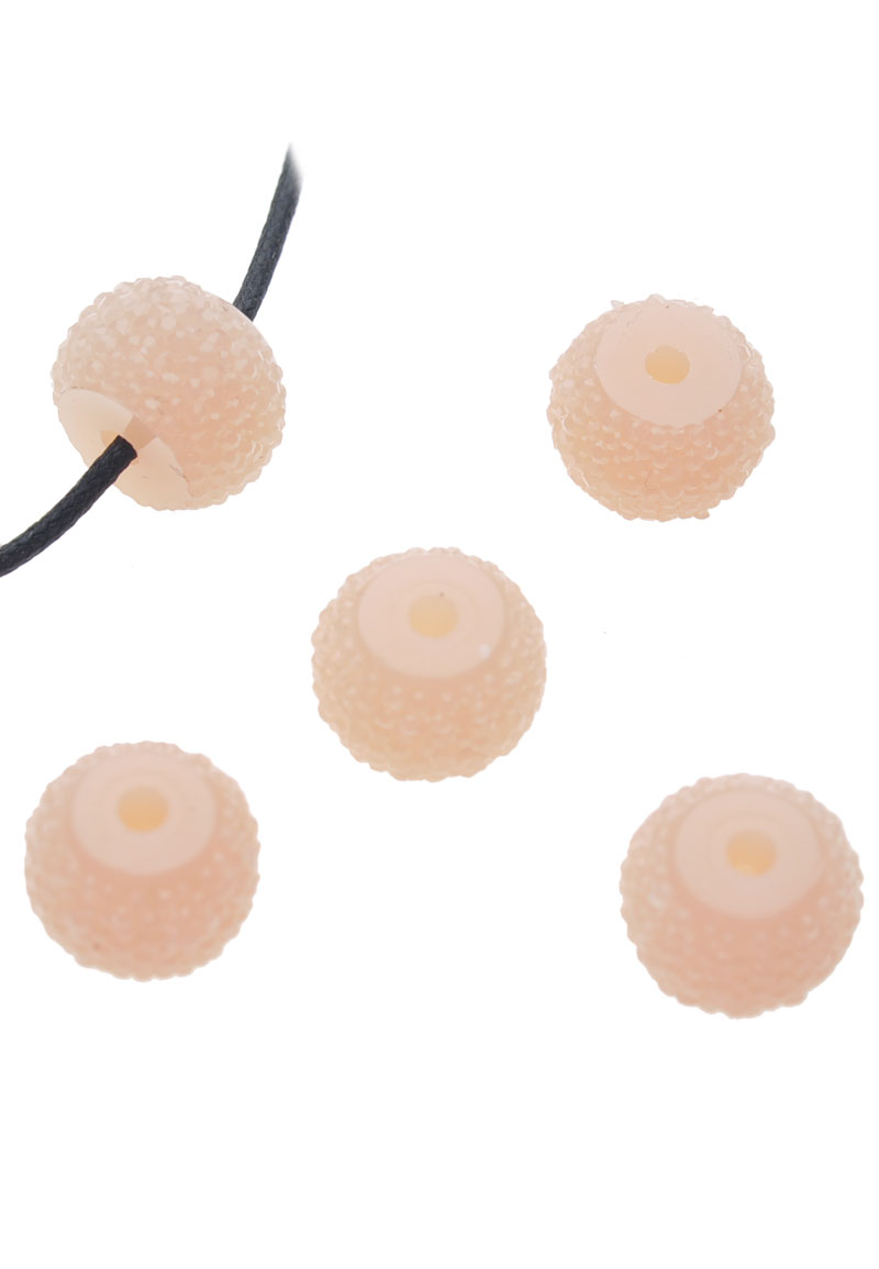 Perles en matière synthétique, rondelle, avec éclat ± 12x9mm (trou ± 2mm). Couleur: Nude Code: D17503 --- Synth. Rondelle Eclat 12x9mm Nude---