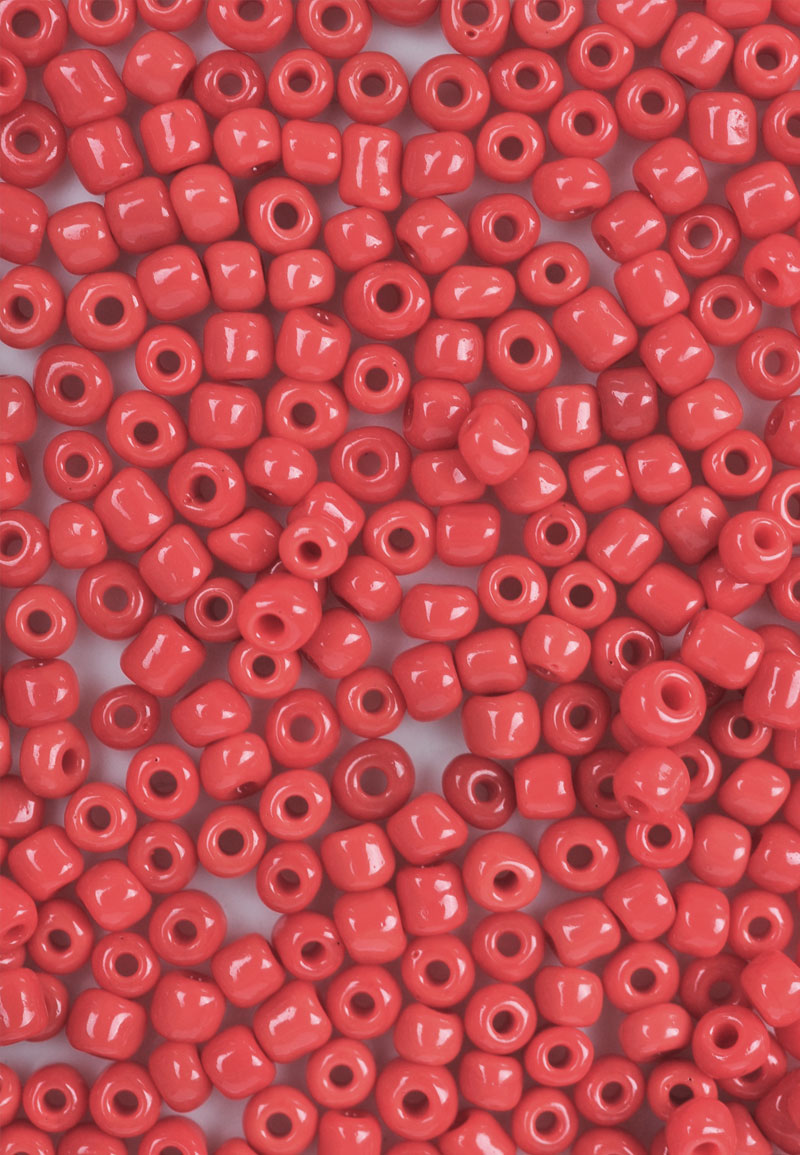 Rocailles en verre/perles pour broder 3mm (8/0). Couleur: Rouge-Marron Code: D18245 --- Rocailles en verre pour broder 3mm Rouge-Marron---