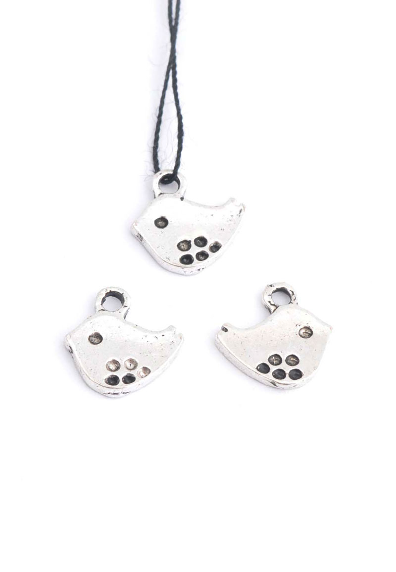 Pendentifs/breloques en métal, oiseau 15x14mm Code: D18481 --- Pendentifs/breloques en métal, oiseau 15x14mm---