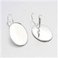 Boucle d oreille en laiton,couleur argentée, taille: boucle d'oreille: environ 37 mm de long, 18.5 mm de large, plateau: environ 18 mm de large, 25 mm de long, épingle : 0.7 mm. Code: KKH174 --- BO laiton, argente, plateau: 18 x 25 mm ---