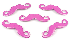 Code: D14752    --- Metal, moustache +- 43x11,5mm. Violet---