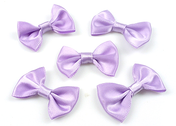 Code: D15196 (Nœud Textile 34x24 Lilas-Violet) 