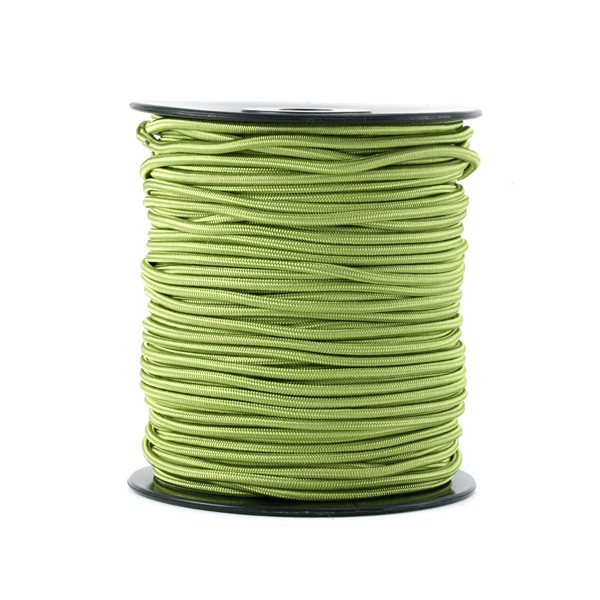 Elastique rond 3mm. Vert Pomme