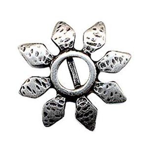 Fleur metal 30mm. Vx Argent