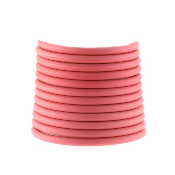 PVC creux 4mm. Opaque Rouge pastel