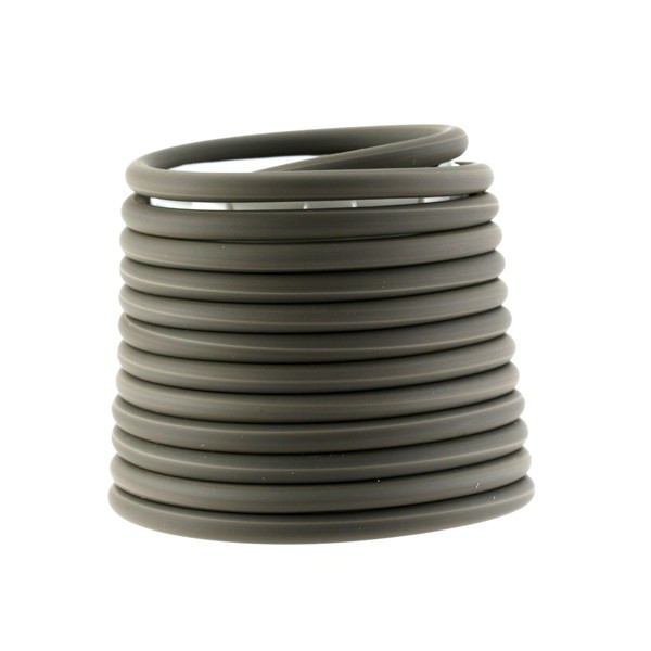 PVC creux 4mm. Opaque Brun pastel