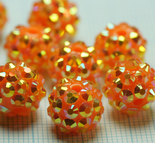 Resine 12mm. Orange-Or