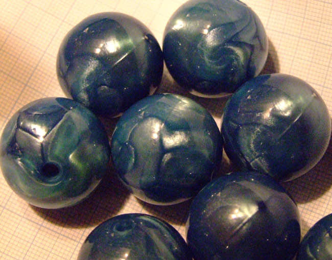 Boule 20mm. Effet Savon Bleu