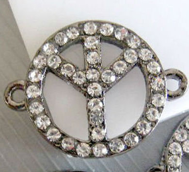 Peace strass 20x27
