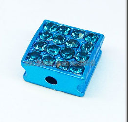 Pave 10x10mm. Aigue marine