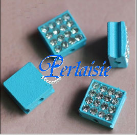 Pave 10x10mm. Turquoise