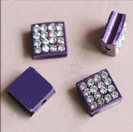 Pave 10x10mm. Mauve