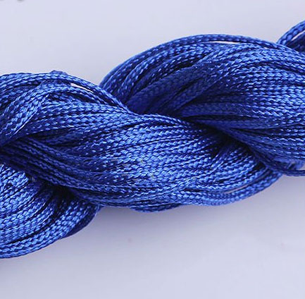 10 m.Nylon tresse 1,5mm. Bleu