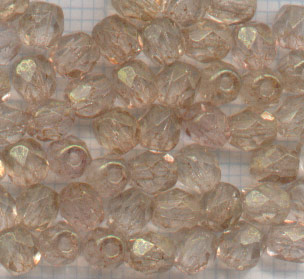 Bohême 4mm. brun-clair-irise-or