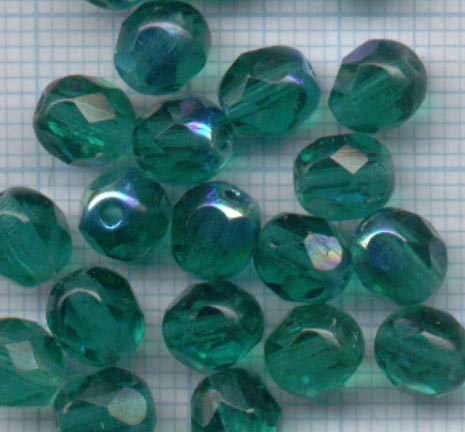 Boheme Emeraude irise 6mm.