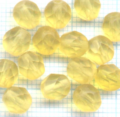 Boheme  Jaune opaque 6mm.