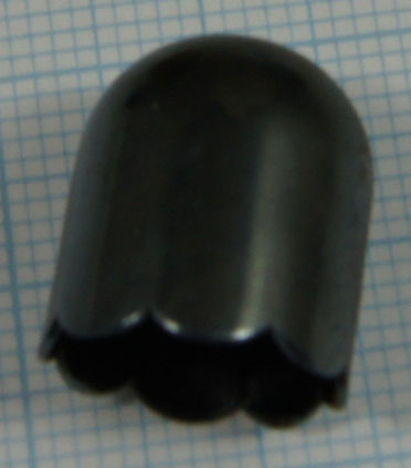 Calotte metal Noir 15x16