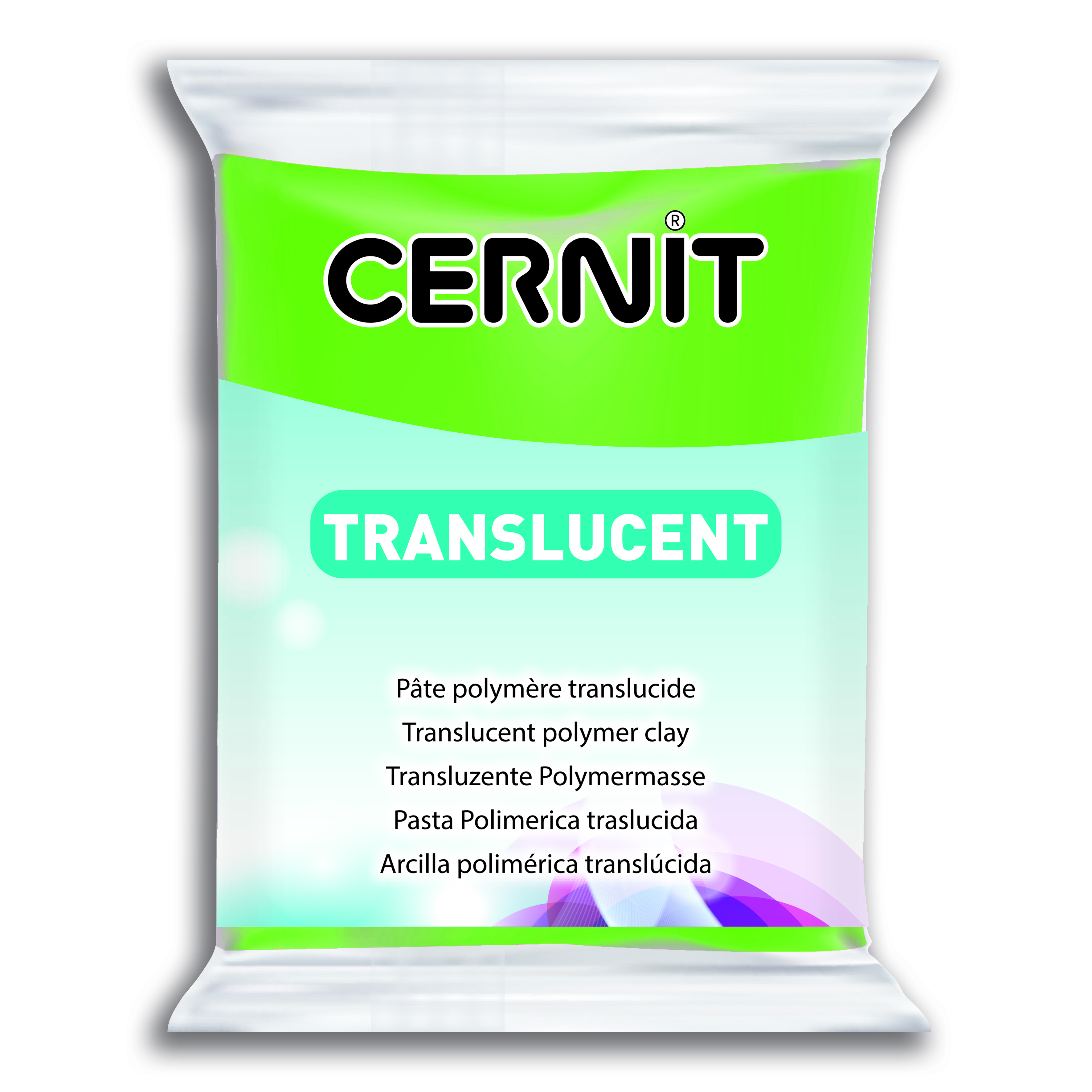 Cernit Translucent 56g. Vert Citron