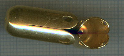 Calotte Allongee Doree 22X10mm.