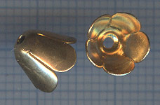Calotte doree 6X7mm.