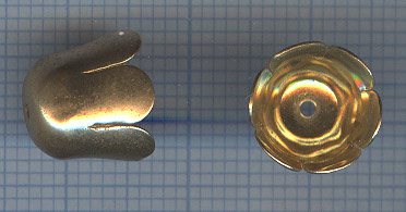 Calotte doree 9X10mm.