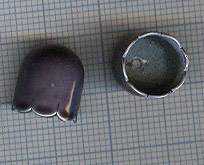 Calotte 12X11mm. Indicolite