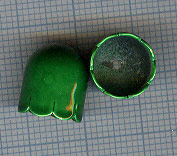 Calotte 12X11mm. Vert
