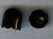 Calotte 12X11mm. Noir
