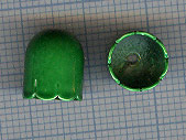 Calotte 11X9mm. Vert