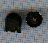 Calotte 11X9mm. Noir