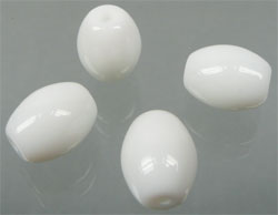 Ovale 13X10mm. Blanc
