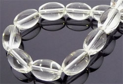 Verre Oval 12X8mm. Cristal