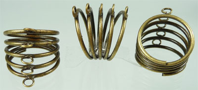 Bague 5 spires 18mm. bronze